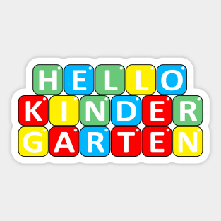 Hello Kindergarten Teacher, Back To School Edition, Pre K Sticker